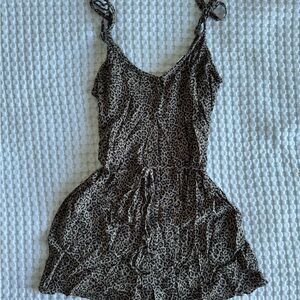American Eagle Outfitters Animal Print Romper